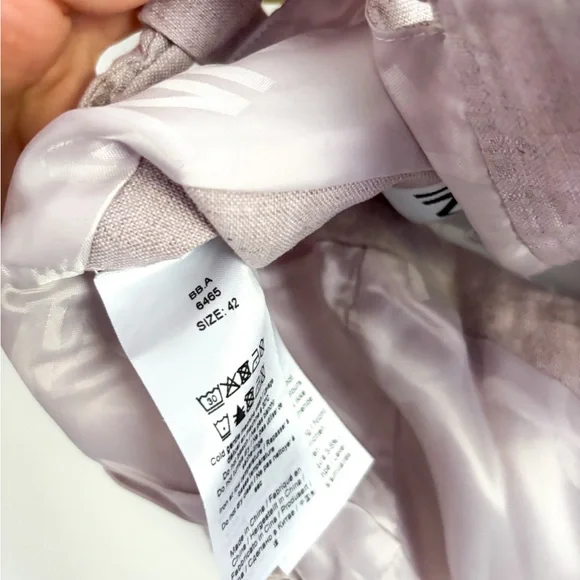 GANNI NWT Ruched Hemp Purple Cropped Halter Tank Light Lilac Size 42 - Picture 9 of 12